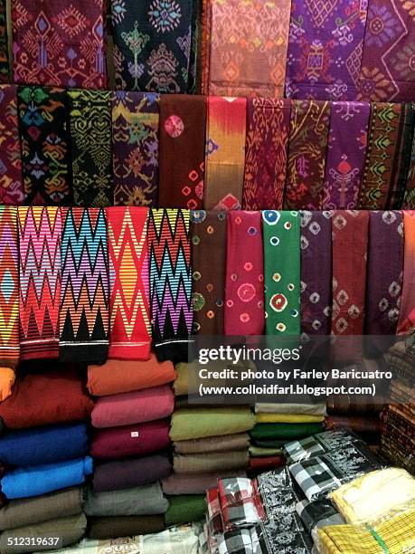 traditional fabrics - batik indonesia stockfoto's en -beelden