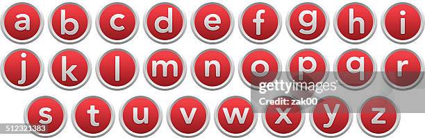 alphabet - illustration - small circle pattern stock illustrations
