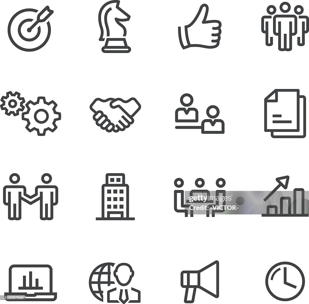 Business and Strategy Icons - Line Series