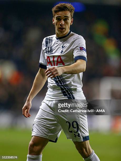 Harry Winks of Tottenham Hotspur during the UEFA Europa League match between Tottenham Hotspur and Fiorentina at White Hart Lane on February 25, 2016...