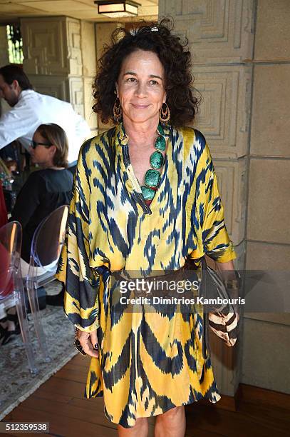 Jewelry designer Lisa Eisner attends the M.A.C Cosmetics Zac Posen luncheon at the Ennis House hosted by Karen Buglisi Weiler, Demi Moore & Jacqui...