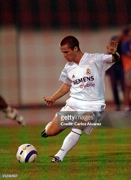 Michael Owen of Real Madrid during the match between Real Madrid and Mallorca at San Moix on August 29, 2004 in Palma de Mallorca, Spain.
