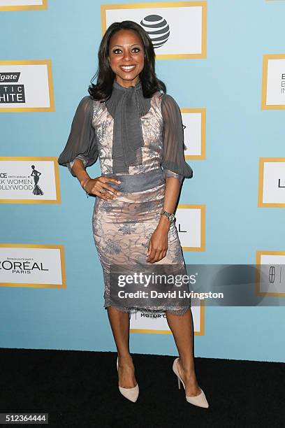 Actress Nischelle Turner arrives at the Essence 9th Annual Black Women event in Hollywood at the Beverly Wilshire Four Seasons Hotel on February 25,...