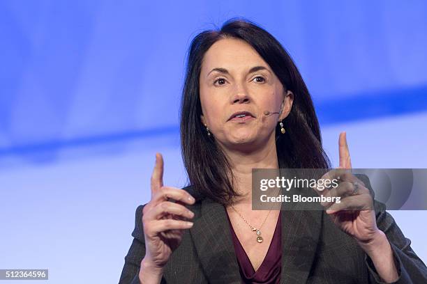 Kimberly "Kim" Greene, executive vice president and chief operating officer of Southern Co., speaks during the 2016 IHS CERAWeek conference in...