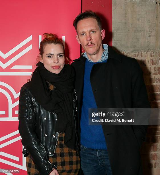 Billie Piper and Laurence Fox attend the press night performance of "The Patriotic Traitor" at the Park Theatre on February 25, 2016 in London,...