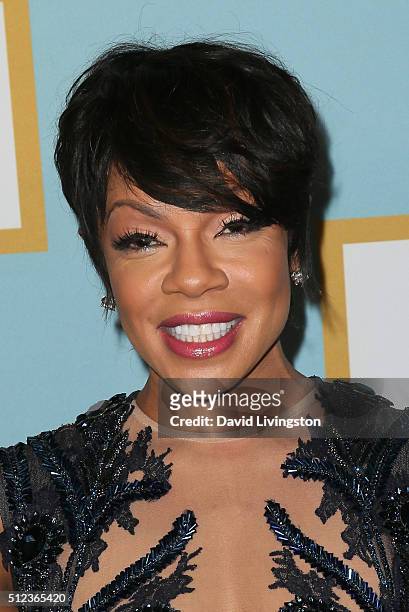Actress Wendy Raquel Robinson arrives at the Essence 9th Annual Black Women event in Hollywood at the Beverly Wilshire Four Seasons Hotel on February...