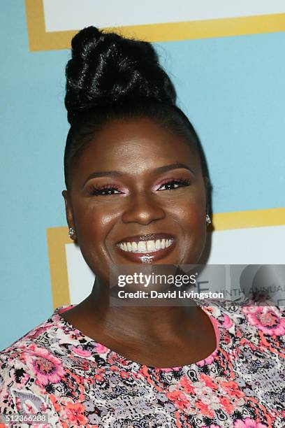 Actress arrives at the Essence 9th Annual Black Women event in Hollywood at the Beverly Wilshire Four Seasons Hotel on February 25, 2016 in Beverly...