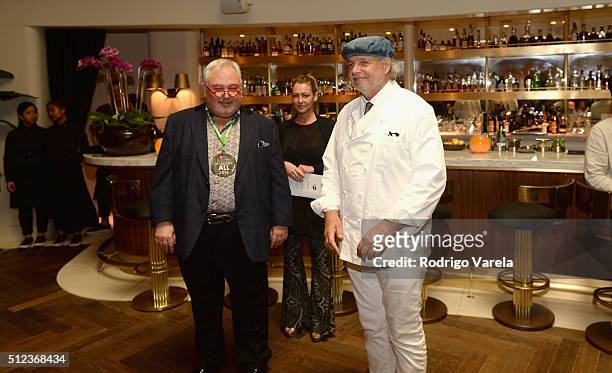 Chef Francis Mallmann speaks at a Dinner Hosted By Francis Mallmann And Paul Qui during 2016 Food Network & Cooking Channel South Beach Wine & Food...