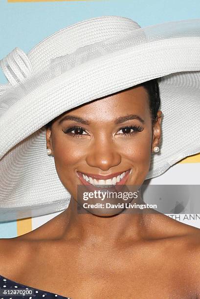 Actress Vicky Jeudy arrives at the Essence 9th Annual Black Women event in Hollywood at the Beverly Wilshire Four Seasons Hotel on February 25, 2016...