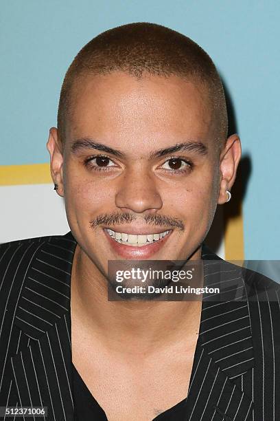 Actor Evan Ross arrives at the Essence 9th Annual Black Women event in Hollywood at the Beverly Wilshire Four Seasons Hotel on February 25, 2016 in...