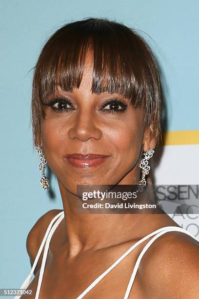 Actress Holly Robinson Peete arrives at the Essence 9th Annual Black Women event in Hollywood at the Beverly Wilshire Four Seasons Hotel on February...