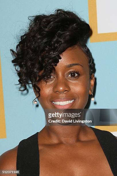 Actress Iman Milner arrives at the Essence 9th Annual Black Women event in Hollywood at the Beverly Wilshire Four Seasons Hotel on February 25, 2016...