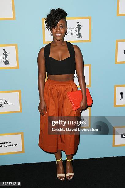 Actress Iman Milner arrives at the Essence 9th Annual Black Women event in Hollywood at the Beverly Wilshire Four Seasons Hotel on February 25, 2016...