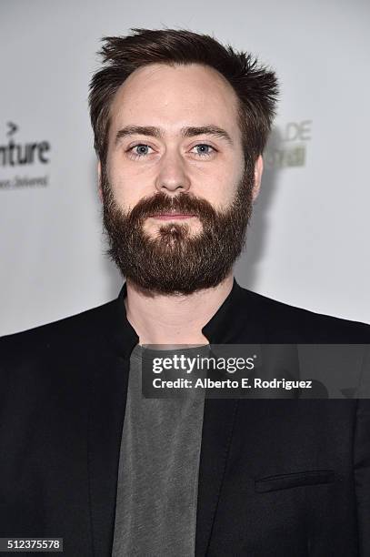 Benjamin Cleary attends the Oscar Wilde Awards at Bad Robot on February 25, 2016 in Santa Monica, California.