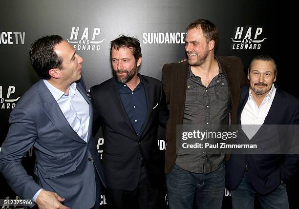 President and GM - AMC and SundanceTV Charlie Collier, Actor James Purefoy, Director, EP, writer Jim Mickle and Writer Nick Damici attend...