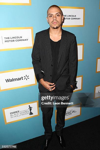 Actor Evan Ross attends the Essence 9th Annual Black Women In Hollywood at the Beverly Wilshire Four Seasons Hotel on February 25, 2016 in Beverly...