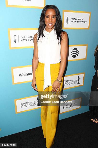 Music artisty Kelly Rowland attends the Essence 9th Annual Black Women In Hollywood at the Beverly Wilshire Four Seasons Hotel on February 25, 2016...