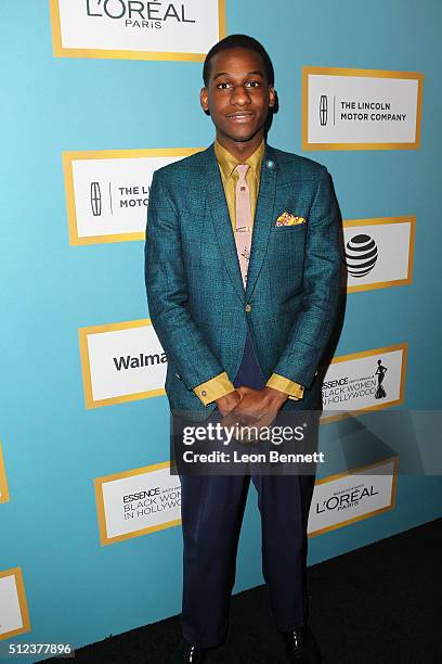 Music artist Leon Bridges attends the Essence 9th Annual Black Women In Hollywood at the Beverly Wilshire Four Seasons Hotel on February 25, 2016 in...