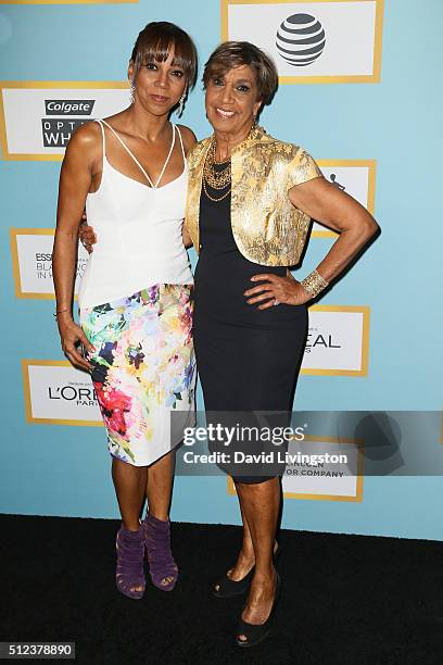 Actress Holly Robinson Peete and Dolores Robinson arrive at the Essence 9th Annual Black Women event in Hollywood at the Beverly Wilshire Four...