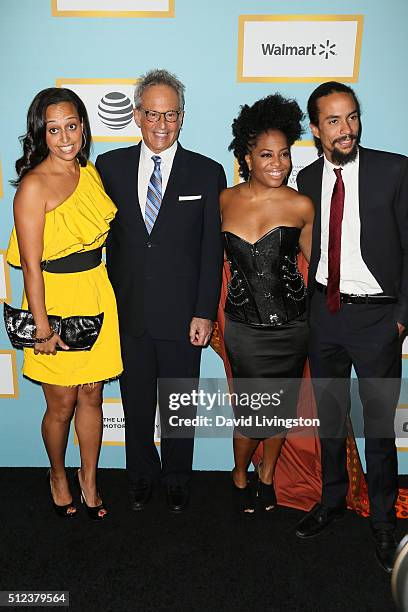 Chudney Ross, Bob Ellis, Rhonda Ross Kendrick and Ross Naess arrive at the Essence 9th Annual Black Women event in Hollywood at the Beverly Wilshire...