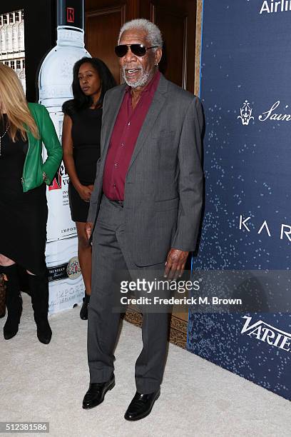 Actor Morgan Freeman attends the 3rd annual unite4:humanity at Montage Beverly Hills on February 25, 2016 in Beverly Hills, California.