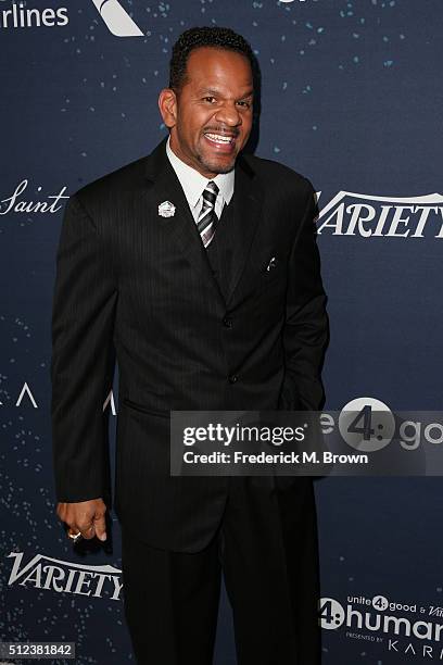 Former NFL player Andre Reed attends the 3rd annual unite4:humanity at Montage Beverly Hills on February 25, 2016 in Beverly Hills, California.