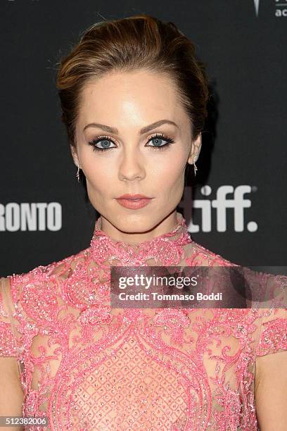 Actress Laura Vandervoort attends the 3rd Annual "An Evening With Canada's Stars" held at the Four Seasons Hotel Los Angeles at Beverly Hills on...