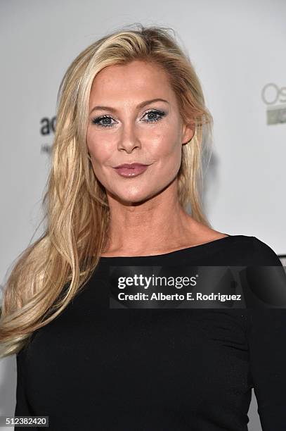 Actress Alison Doody attends the Oscar Wilde Awards at Bad Robot on February 25, 2016 in Santa Monica, California.