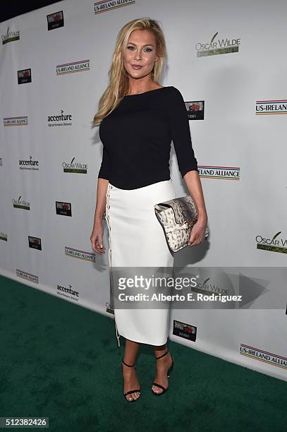 Actress Alison Doody attends the Oscar Wilde Awards at Bad Robot on February 25, 2016 in Santa Monica, California.