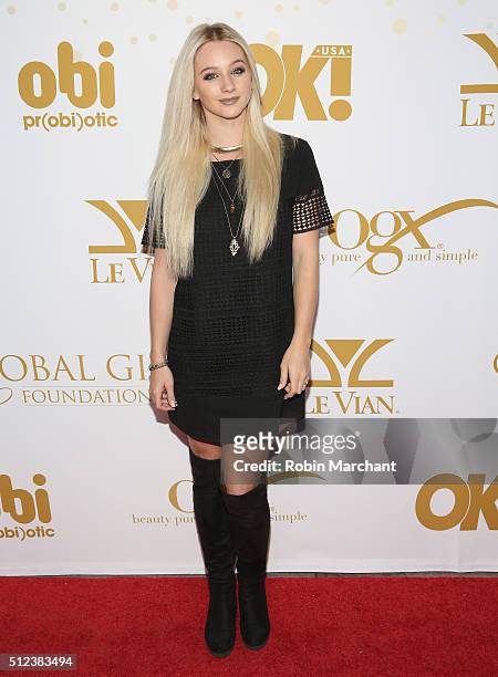 Mollee Gray attends OK! Magazine's Pre-Oscar Party In Support Of Global Gift Foundation at Beso on February 25, 2016 in Hollywood, California.