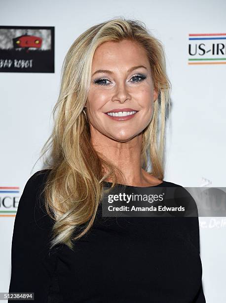 Actress Alison Doody arrives at the 2016 Oscar Wilde Awards at Bad Robot on February 25, 2016 in Santa Monica, California.