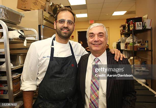 Chef Alon Shaya and Jay Buchsbaum attends Exploring Israel: Dinner Hosted By Ashley Christensen, Alon Shaya, Michael Solomonov And Zak Stern - 2016...