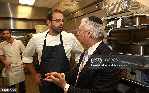 Chef Alon Shaya and Jay Buchsbaum attends Exploring Israel: Dinner Hosted By Ashley Christensen, Alon Shaya, Michael Solomonov And Zak Stern - 2016...