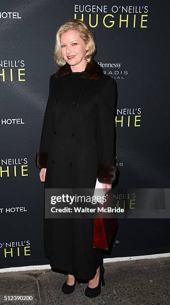 Gretchen Mol attends the Broadway opening night performance of 'Hughie' starring Forrest Whitaker at the Booth Theater on February 25, 2016 in New...