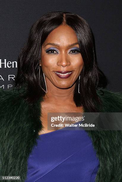 Angela Bassett attends the Broadway opening night performance of 'Hughie' starring Forrest Whitaker at the Booth Theater on February 25, 2016 in New...