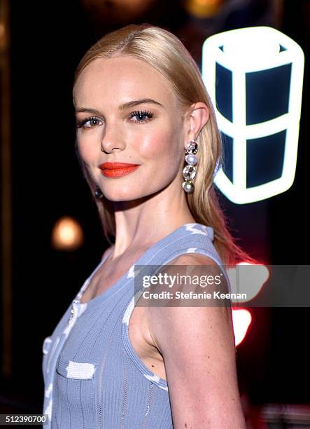 Actress Kate Bosworth attends the I Love Coco Backstage Beauty Lounge at Chateau Marmont's Bar Marmont on February 25, 2016 in Hollywood, California.