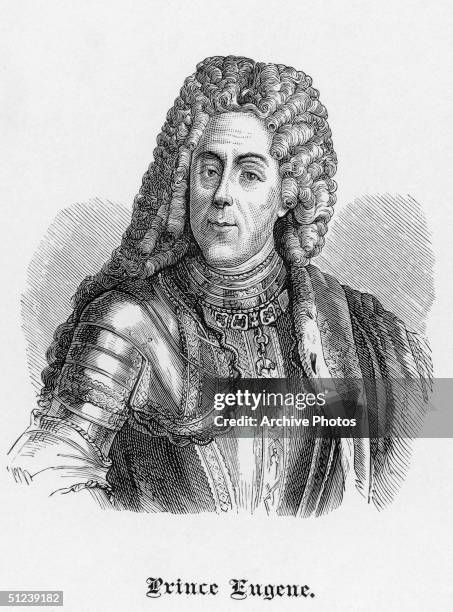 Circa 1700, Portrait of Eugene, Prince of Savoy . A general in the Austrian army, he fought the Turks at Vienna in 1683, against France in the War of...