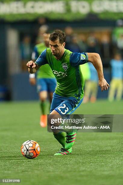 Andreas Ivanschitz of the Seattle Sounders during the CONCACAF Champions League match between Seattle Sounders and Club America at CenturyLink Field...