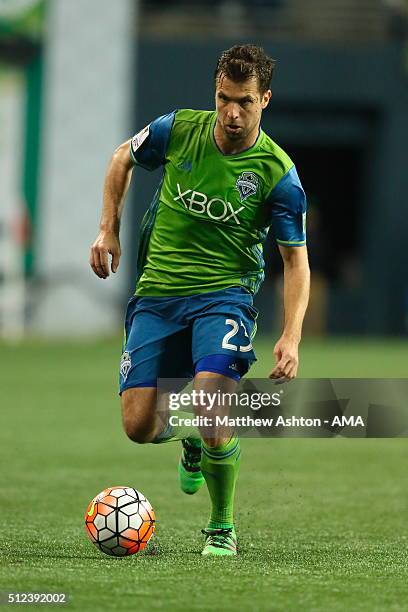 Andreas Ivanschitz of the Seattle Sounders during the CONCACAF Champions League match between Seattle Sounders and Club America at CenturyLink Field...