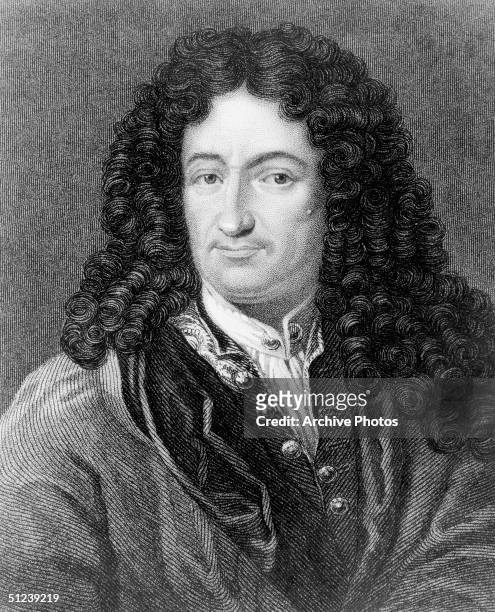 Circa 1680, Gottfried Wilhelm Leibniz , German rationalist philosopher and mathematician. In 1675 he founded integral and differential calculus,...
