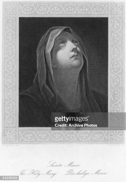 Circa 5 BC, Mary, mother of Jesus Christ , who lived in Nazareth, married Joseph and moved to Bethlehem for the birth of Jesus. Original Artwork:...
