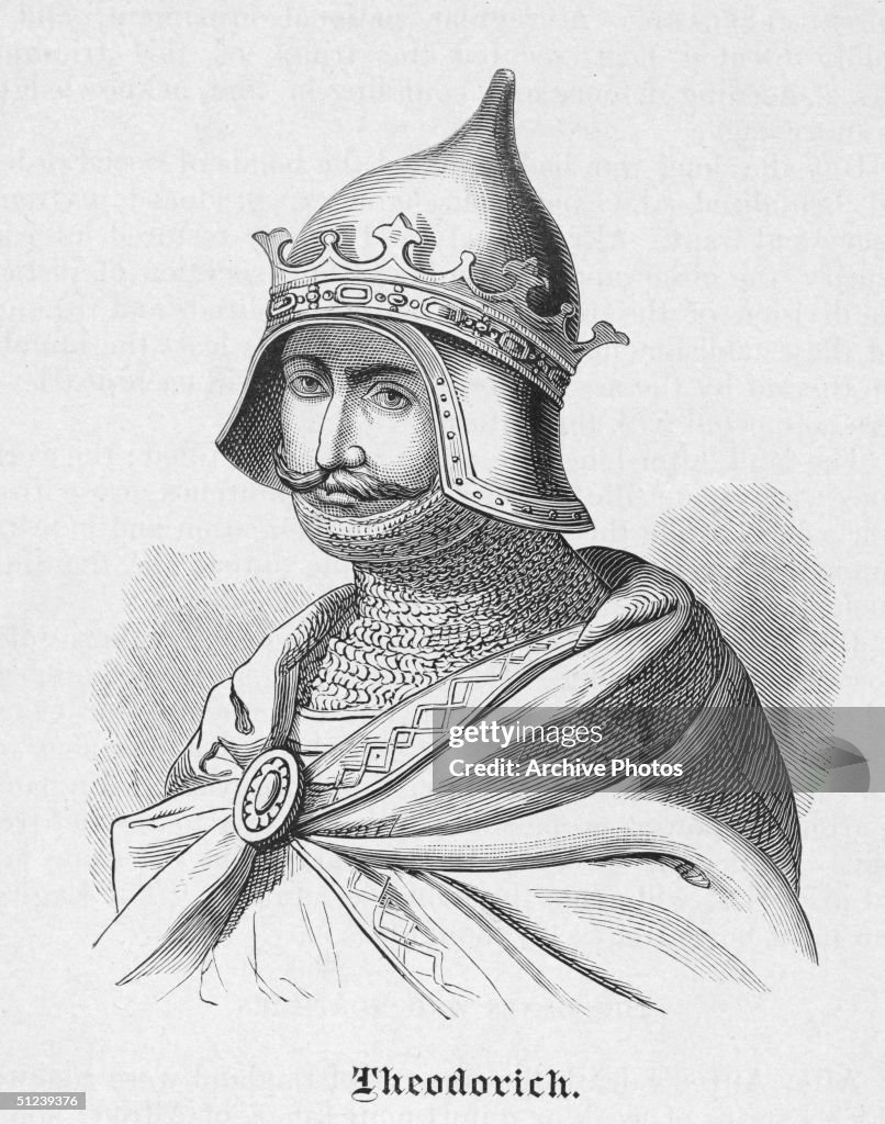 Theoderic Circa 500 AD, Theodoric the Great . King of the Ostrogoths. The sole ...