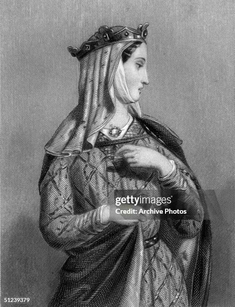 Circa 1547, Eleanor of Aquitaine wife of Louis VII of France. Their marriage was later annulled and Eleanor married Henry Plantagenet of Anjou in...