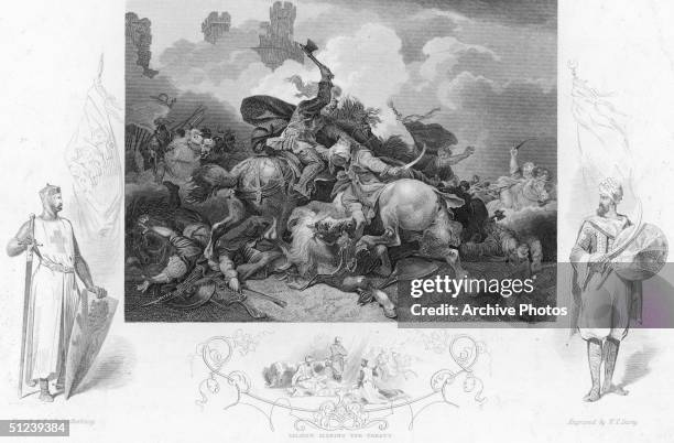 Circa 1190, Richard I of England . 'Lionheart' Reign from 1189. Joined the Third Crusade 1189-92, conquered Cyprus 1191, at capture of Acre 1191,...