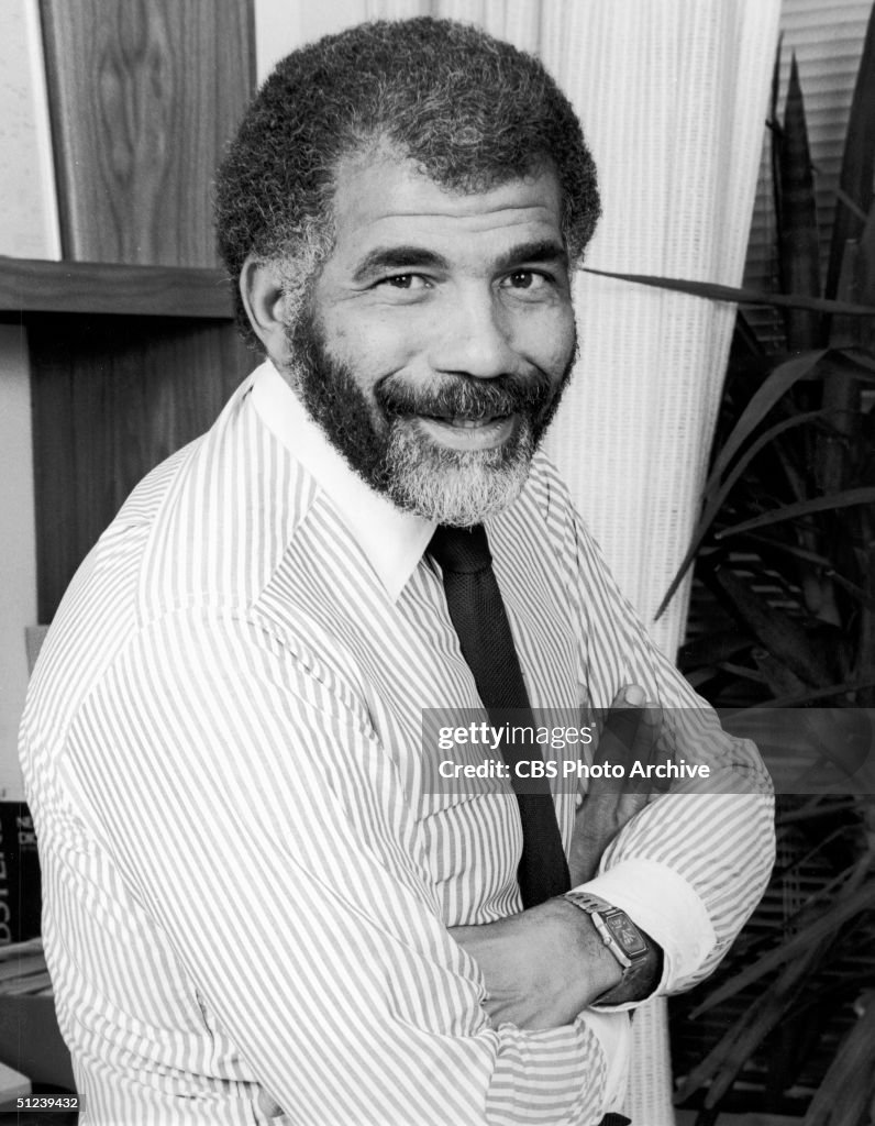 American broadcast journalist Ed Bradley smiles in a promotional