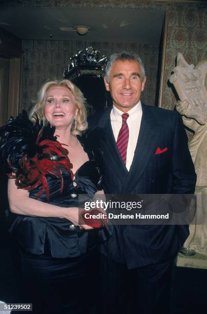 Circa 1985, Hungarian-born actor Zsa Zsa Gabor with her ninth husband, Prince Frederick von Anhalt, 1980s.