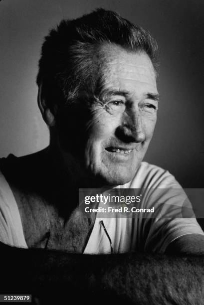 18th May 1994, Headshot of American baseball player Ted Williams at age 75.