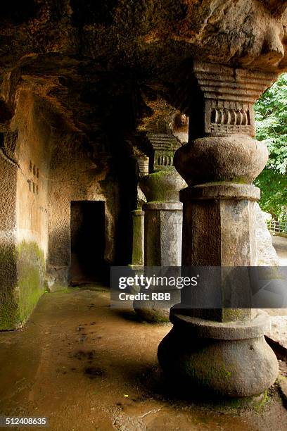 pandav caves, nashik - nasik caves stock pictures, royalty-free photos & images
