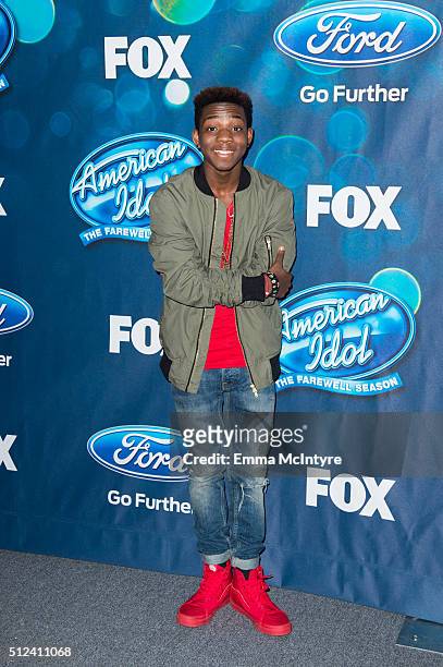 American Idol contestant Lee Jean attends Meet Fox's "American Idol XV" Finalists at The London Hotel on February 25, 2016 in West Hollywood,...