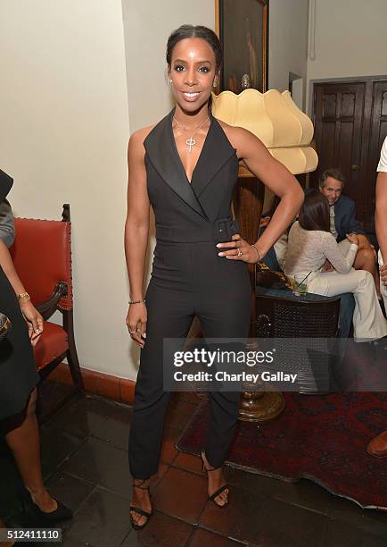 Singer Kelly Rowland attends the Cadillac Oscar Week Celebration at Chateau Marmont on February 25, 2016 in Los Angeles, California.